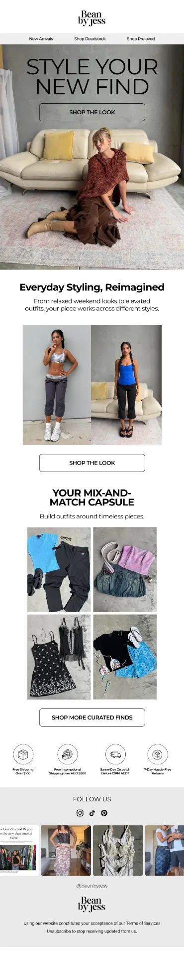Post-purchase email design